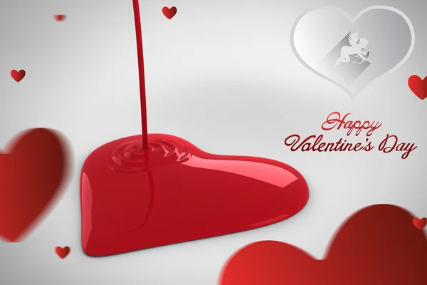 Composite image of cute valentines message — Stock Photo, Image