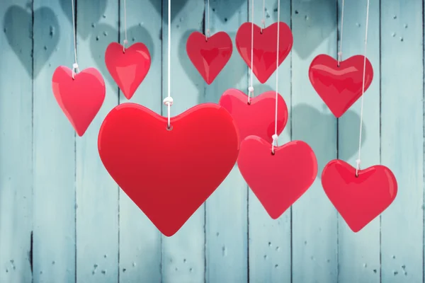 Złożony obraz miłości serc — Zdjęcie stockowe
