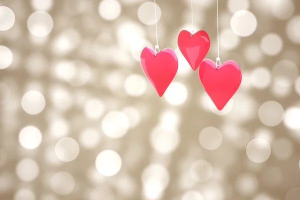 Composite image of love hearts — Stock Photo, Image