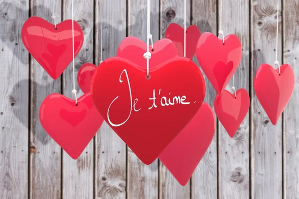Obraz kompozytowy Walentynki miłości serc — Zdjęcie stockowe