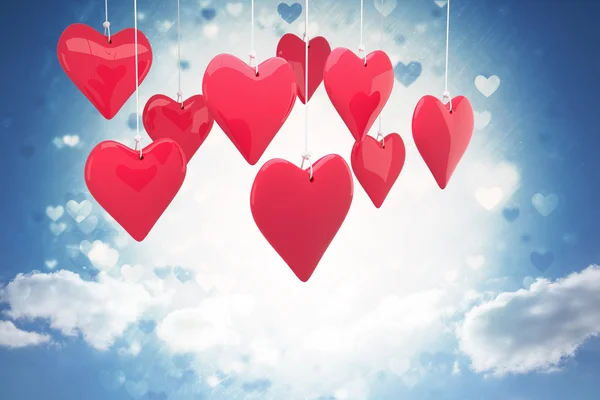 Složený obraz srdce lásky — Stock fotografie