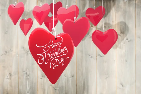 Composite image of happy valentines day — Stock Photo, Image