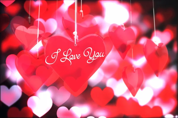 Zusammengesetztes Bild von i love you — Stockfoto