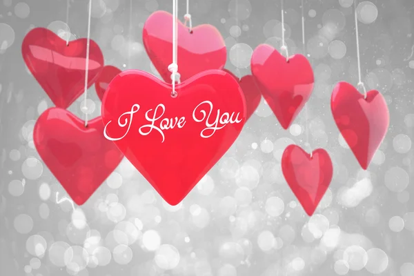 Zusammengesetztes Bild von i love you — Stockfoto