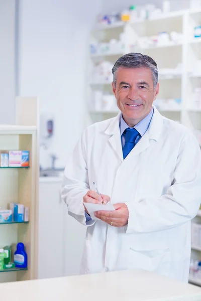 Pharmacist with grey hair — Stock Photo, Image