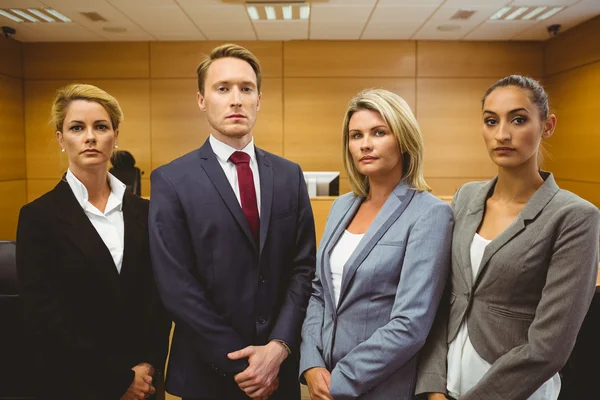 Retrato de cuatro abogados bien vestidos —  Fotos de Stock