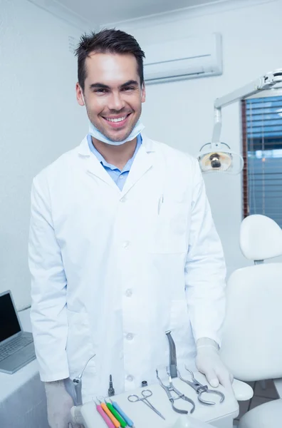 Portrait of smiling male dentist — Stock Photo, Image