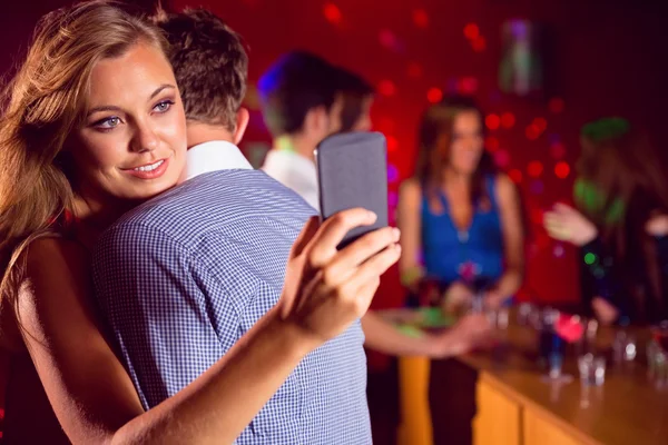 Cute couple slow dancing together — Stock Photo, Image