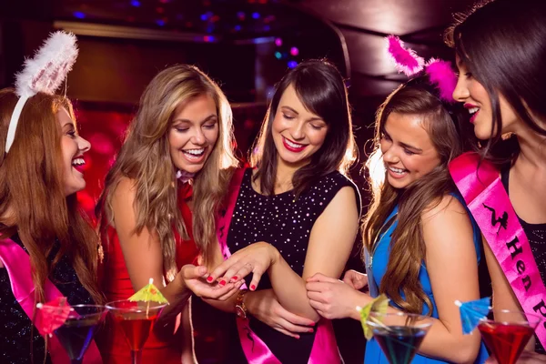 Pretty friends on a hen night — Stock Photo, Image