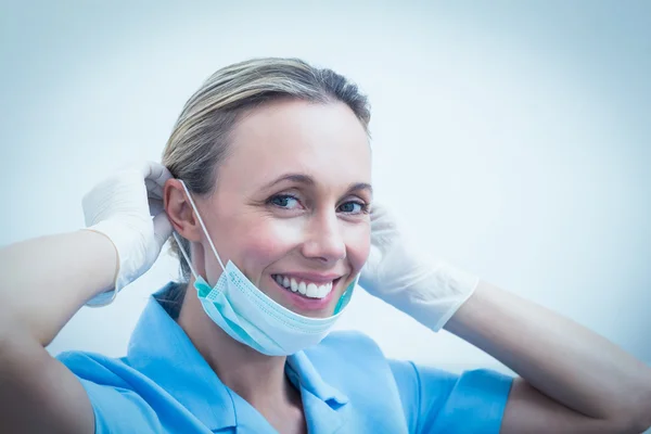 Smiling young female dentist — Stock Photo, Image