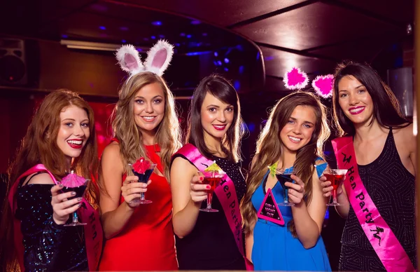 Pretty friends on a hen night — Stock Photo, Image