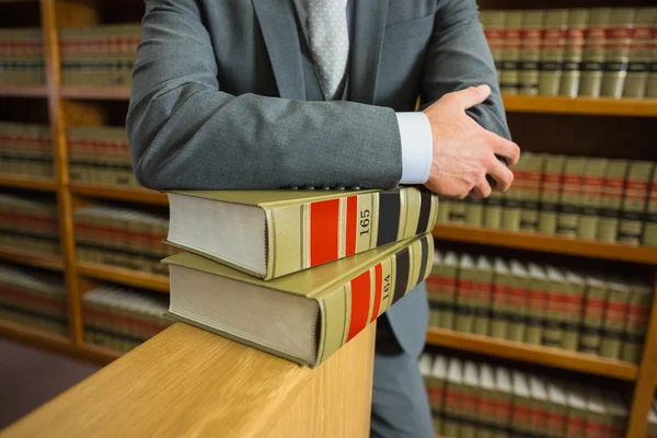 Lawyer standing in the law library — Stock Photo, Image