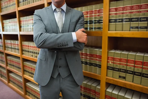 Lawyer standing in the law library — Stock Photo, Image