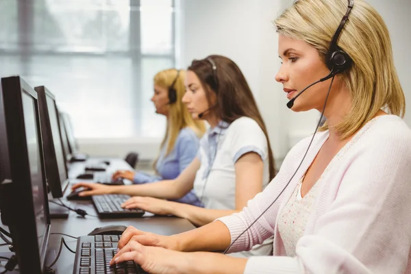 Callcenter agenter — Stockfoto