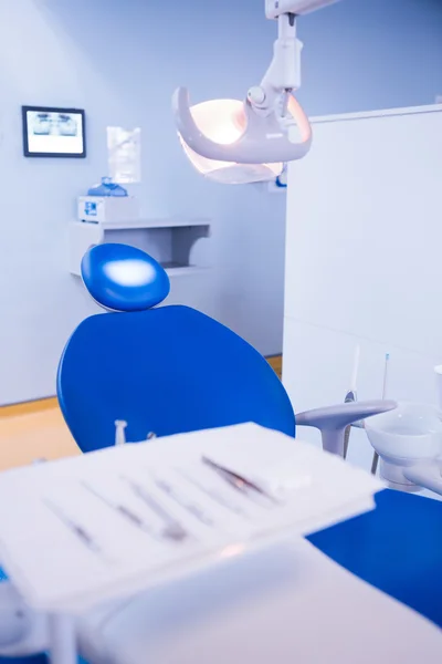 Primo piano di una sedia da dentista — Foto Stock