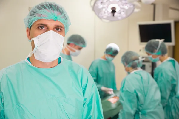 Medical student in surgical gear — Stock Photo, Image