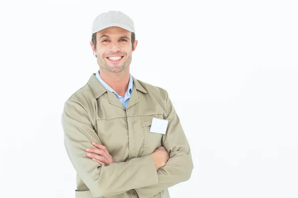 Entrega hombre con los brazos cruzados — Foto de Stock