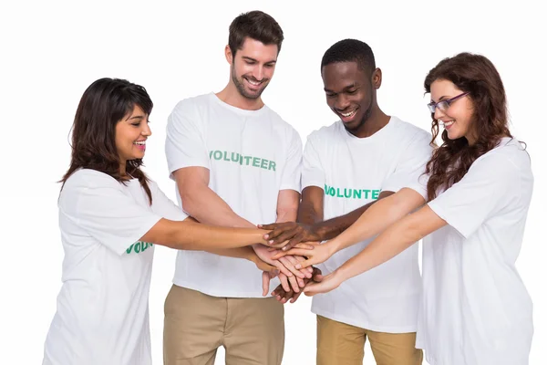 Teamwork participating at charity together — Stock Photo, Image