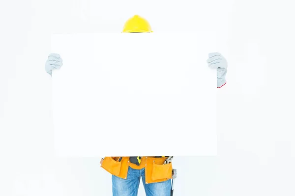 Architect with bill board — Stock Photo, Image