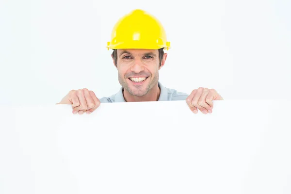 Architect with bill board — Stock Photo, Image