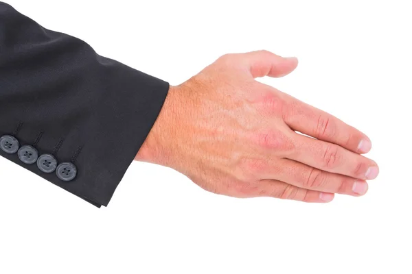 Geschäftsmann reicht die Hand — Stockfoto