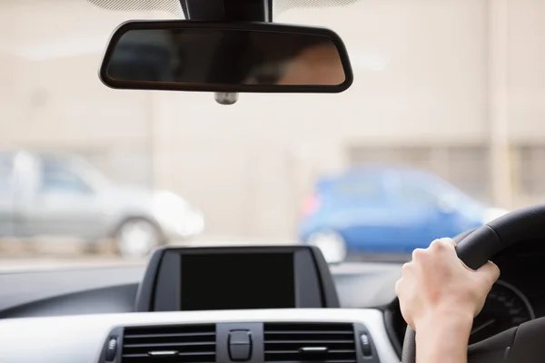 Close up of a rear view mirror — Stock Photo, Image