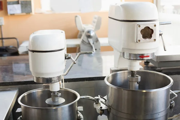 Industrial mixers on counter — Stock Photo, Image