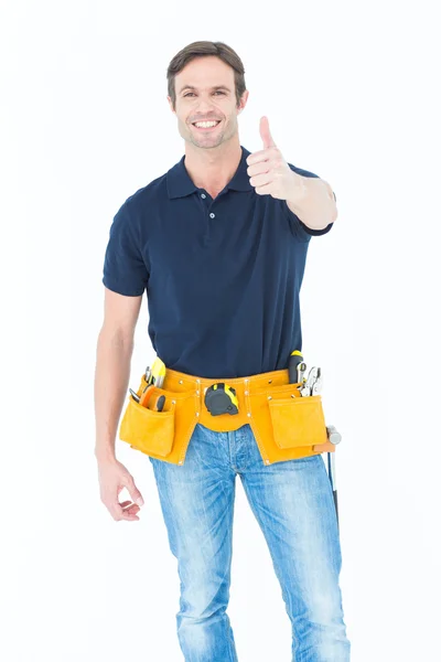 Man showing thumbs up sign — Stock Photo, Image