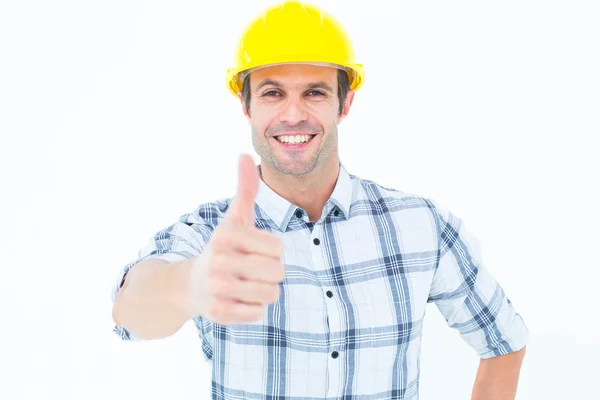 Architect showing thumbs up Stock Picture