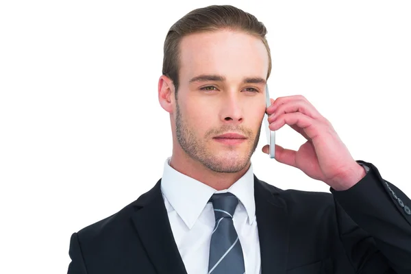 Portret biznesmena przy telefonie — Zdjęcie stockowe