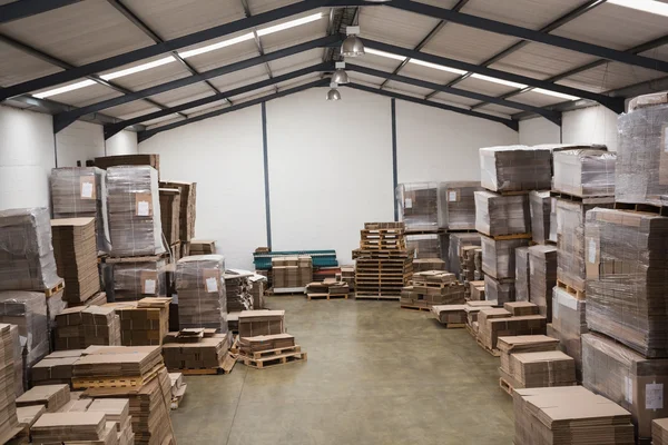 Many stack of cardboard boxes — Stock Photo, Image