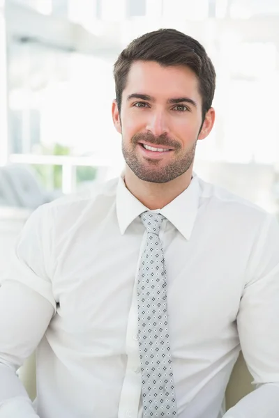 Smiling businessman well dressed — Stock Photo, Image