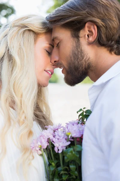 Couple about to kiss each other — Stock Photo, Image