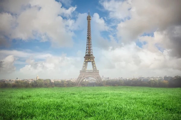 Digitally generated Eiffel Tower — Stock Photo, Image