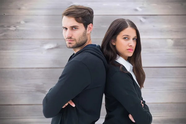 Unhappy couple not speaking to each other — Stock Photo, Image