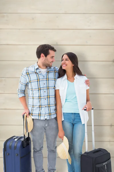 Young couple going on their holidays — Stock Photo, Image