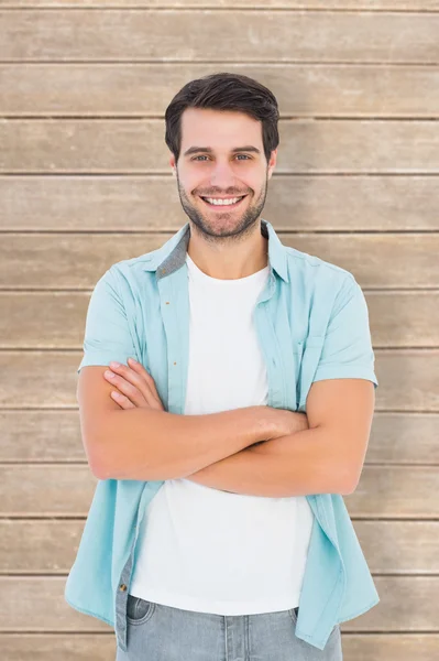 Happy casual man smiling — Stock Photo, Image