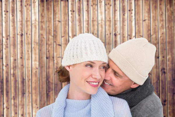 Casual paar in warme kleding — Stockfoto