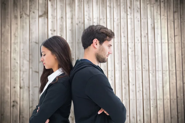 Pareja infeliz no hablando entre sí —  Fotos de Stock