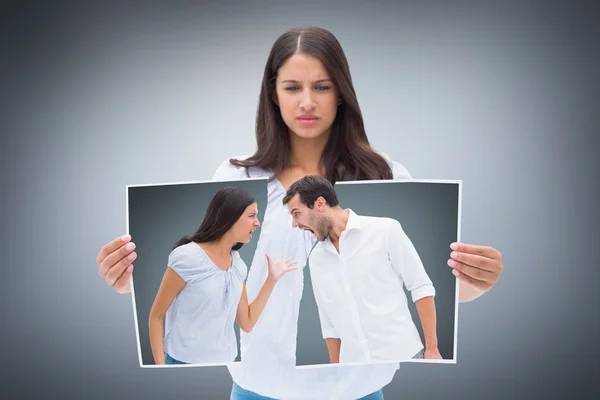 Coppia che grida all'un l'altro — Foto Stock