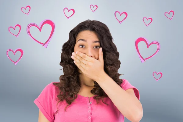 Mujer siendo sorprendido — Foto de Stock