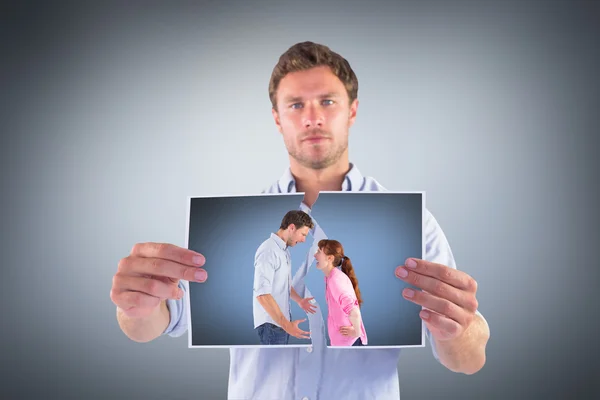 Couple arguing with each other — Stock Photo, Image