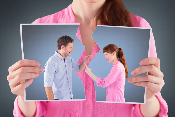 Casal discutindo uns com os outros — Fotografia de Stock