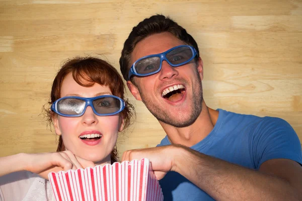 Couple enjoying a movie night — Stock Photo, Image