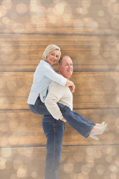 Happy mature couple having fun — Stock Photo, Image