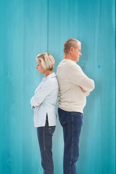 Unhappy couple not speaking to each other — Stock Photo, Image