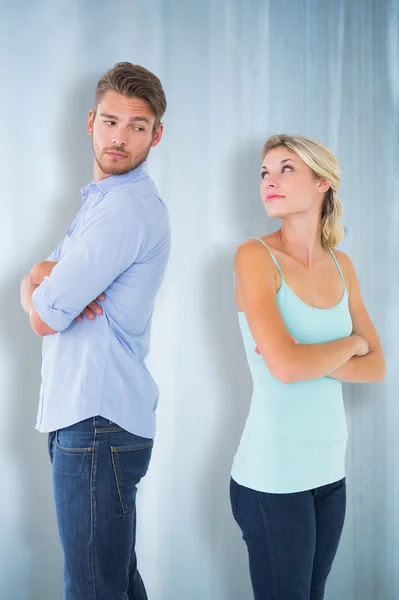 Olyckliga par inte tala till varandra — Stockfoto