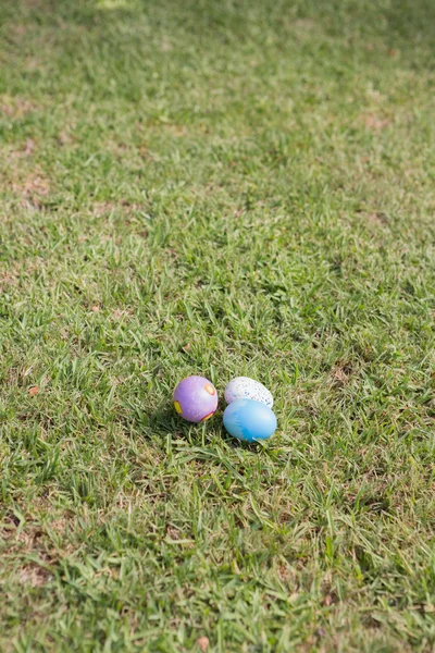 Πασχαλινά αυγά στο γρασίδι — Φωτογραφία Αρχείου