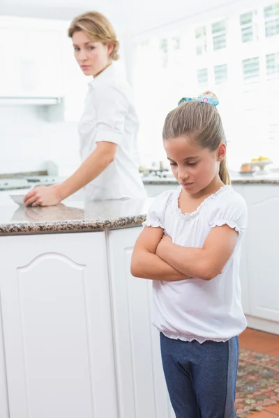 Mother and daughter after an argument — Stock Photo, Image