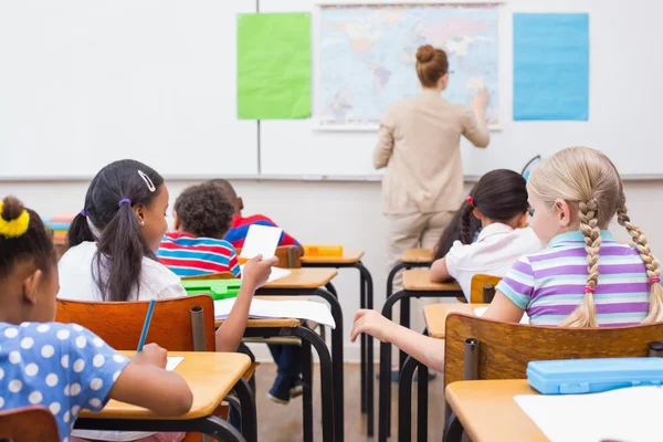 Naughty pupil in class — Stock Photo, Image